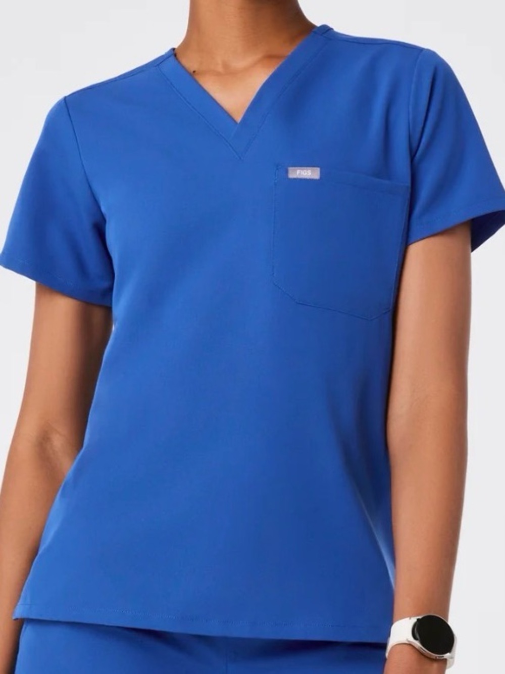Figs Winning Blue Catarina - One-Pocket Scrub Top